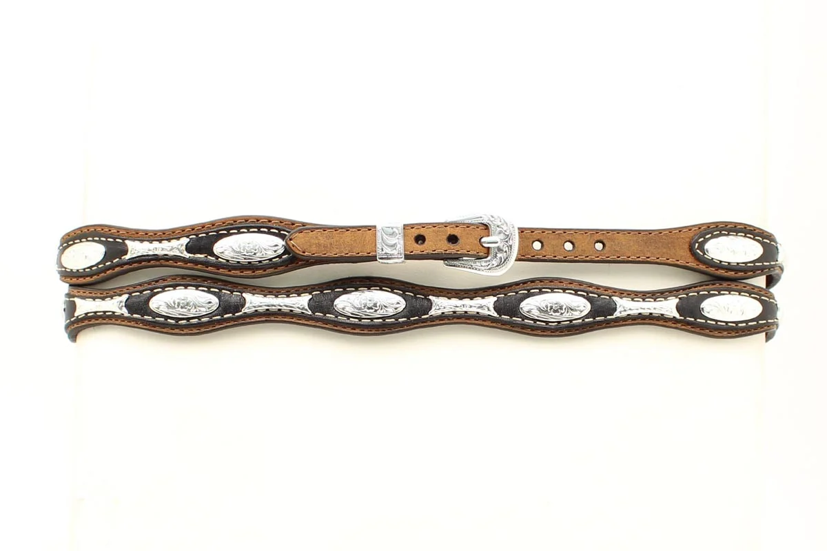 3/8 Genuine Leather Scalloped Hatband - 02396107