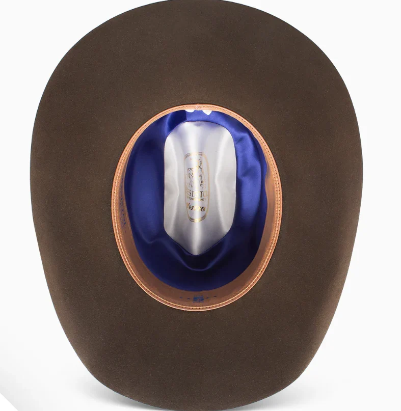 5 Star Barton 22 Chocolate Felt Cowboy Hat - Image 3