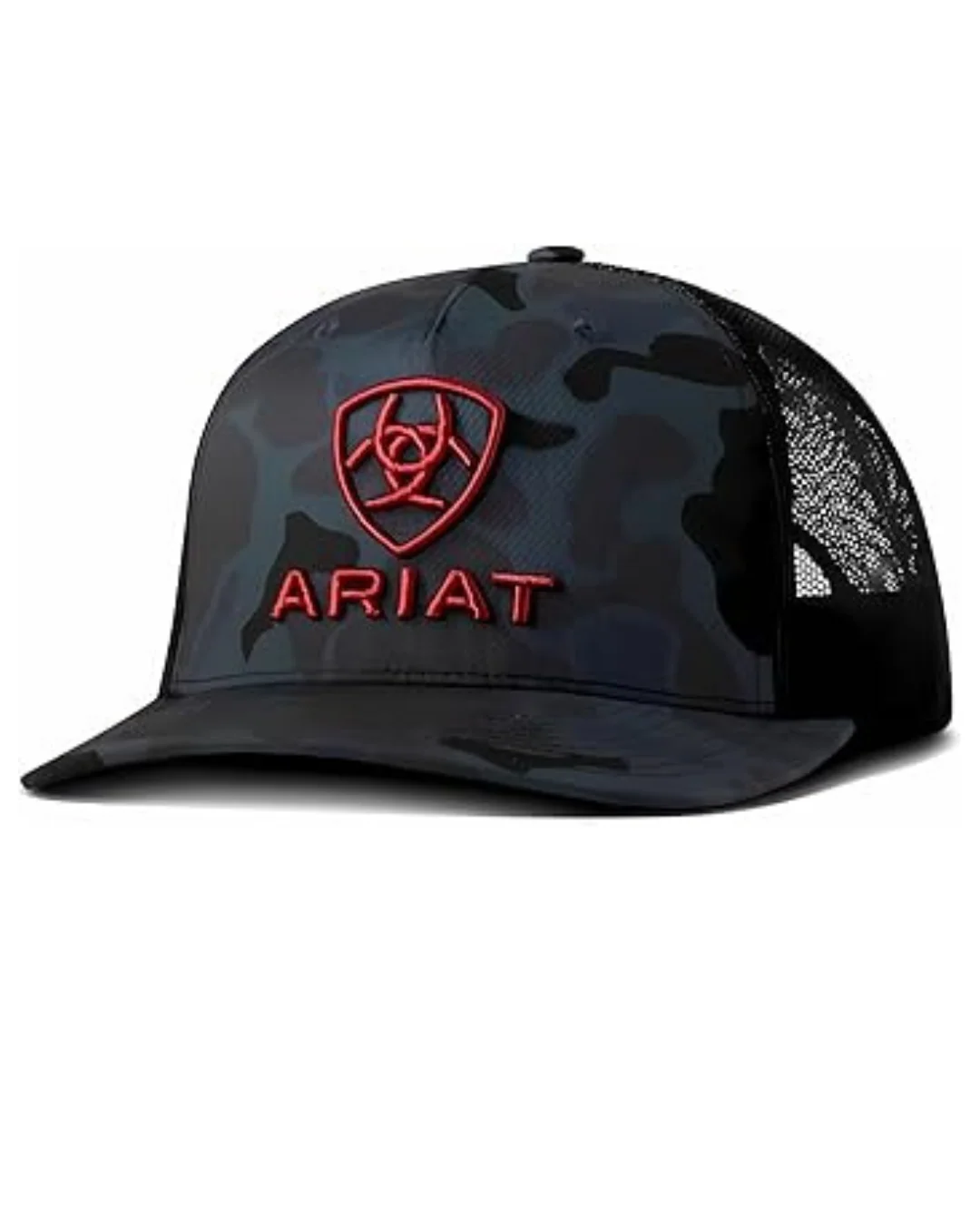Ariat Mens Cap R112 SnapBack Camo 3D Embroidered Logo Navy
