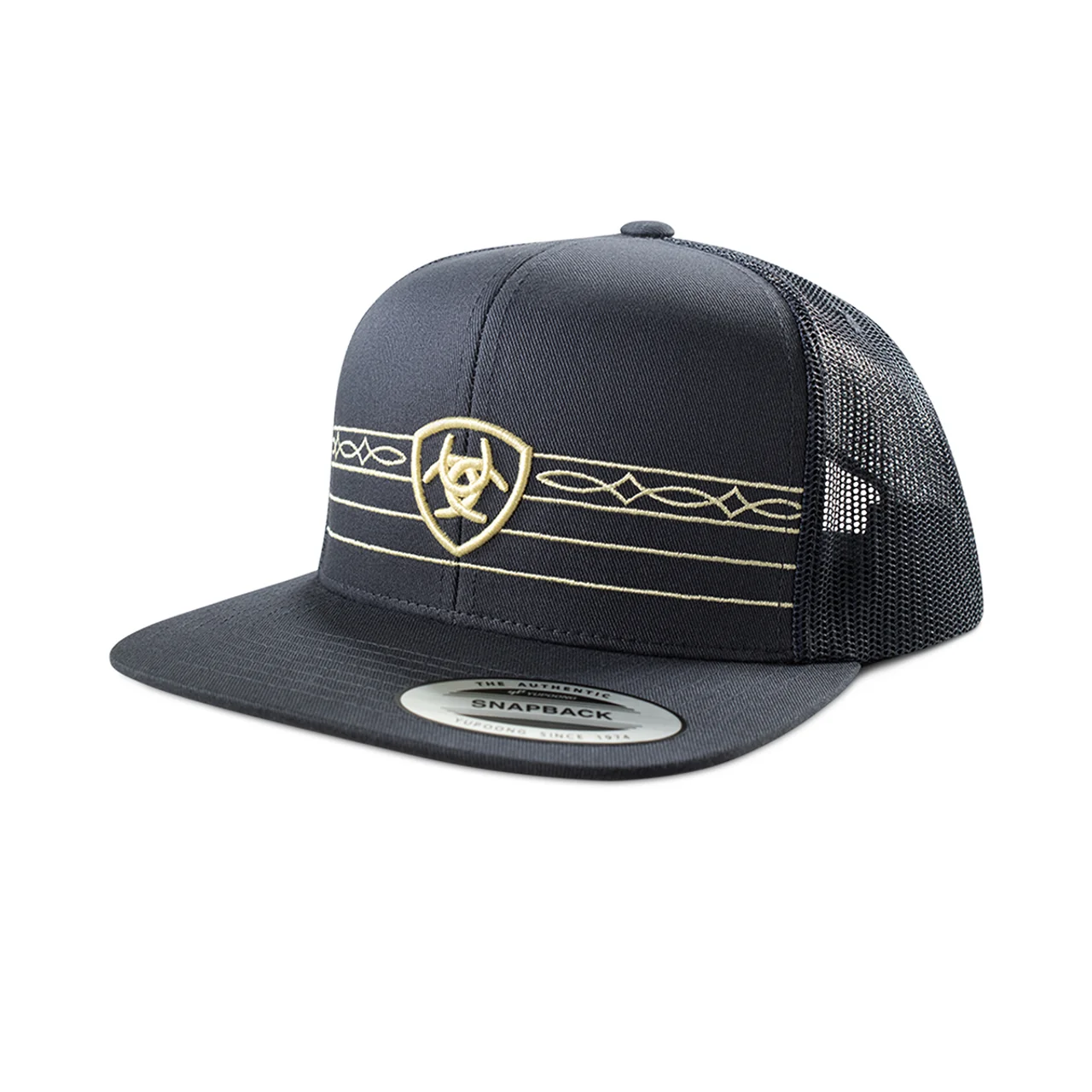 Ariat Shield and Boot Stitch Ribbon Navy Baseball Cap - A300092103