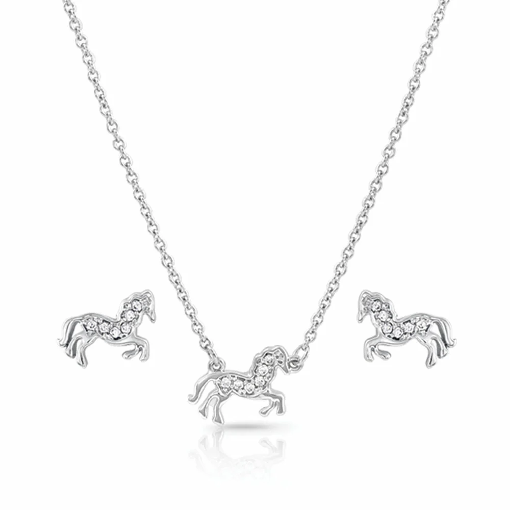 All the Pretty Horses Jewelry Set by Montana Silversmiths JS4735