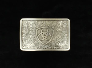 Ariat Antique Silver Buckle Shield Logo A37002 - Image 2