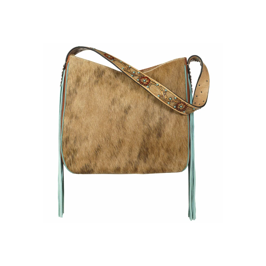 Ariat Lorelei Tan Leather Hair On Shoulder Bag A770005308
