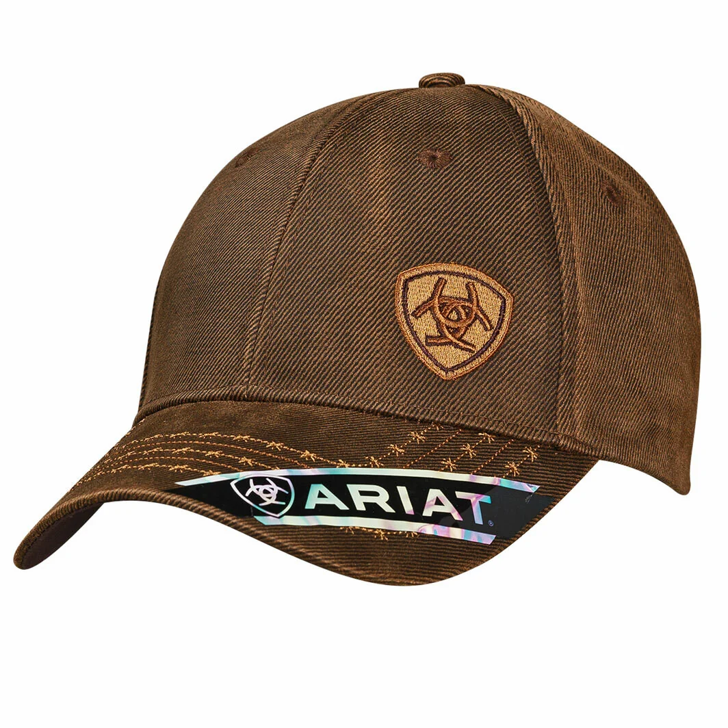 Ariat Offset Brown Baseball Cap 1518002