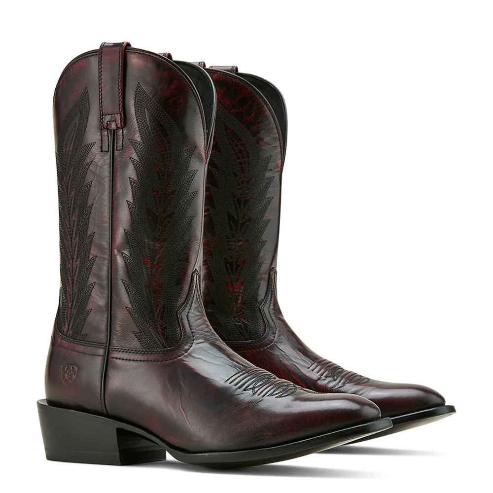 Ariat Willie Black Cherry Cowboy Boot 10061141 - Image 2