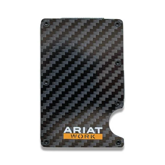 Ariat Black Work Carbon Fiber Print Utility Wallet - A3401101 - Image 3