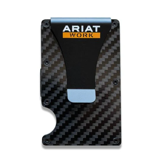 Ariat Black Work Carbon Fiber Print Utility Wallet - A3401101 - Image 4