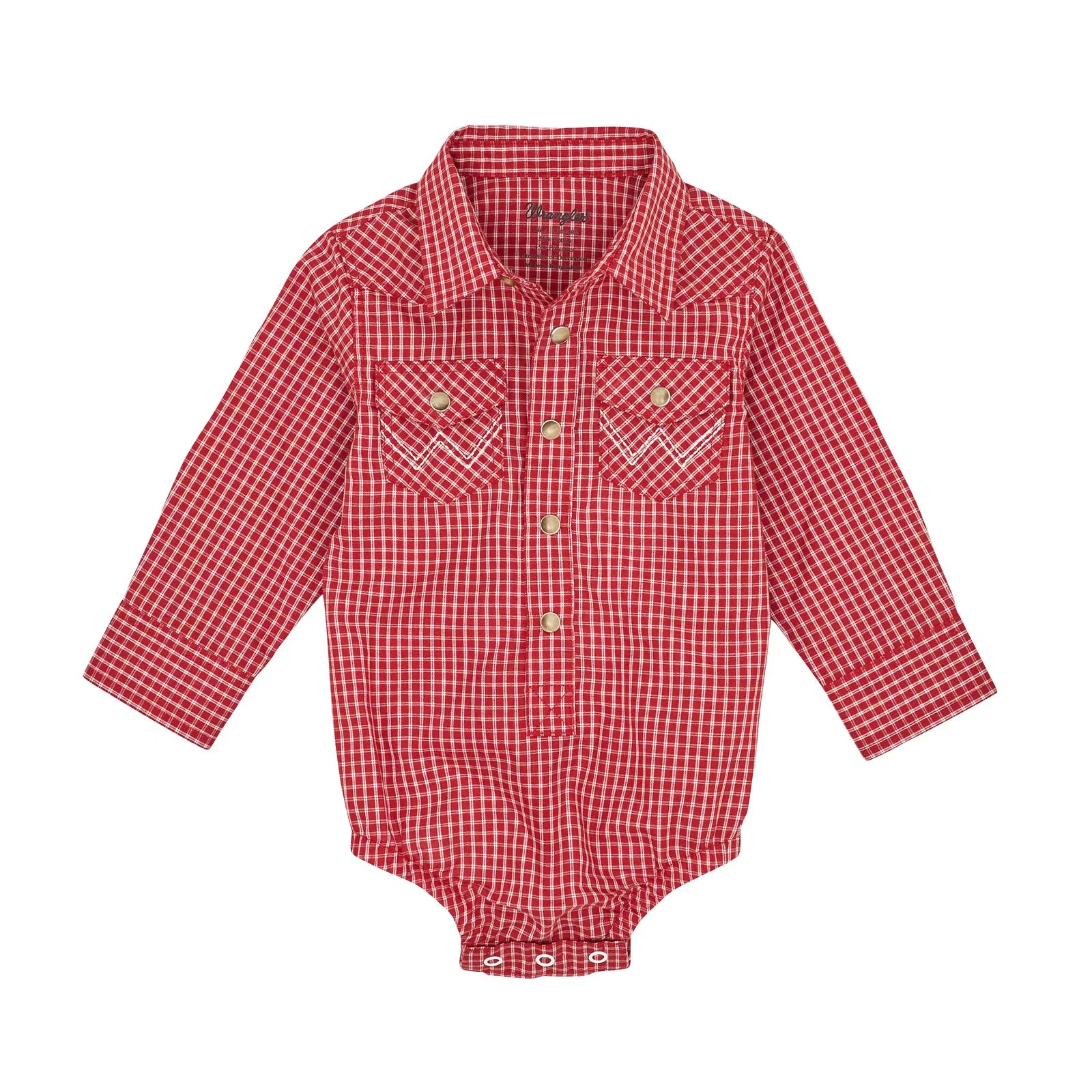 Baby Boy Long Sleeve Bodysuit - Red 112367743