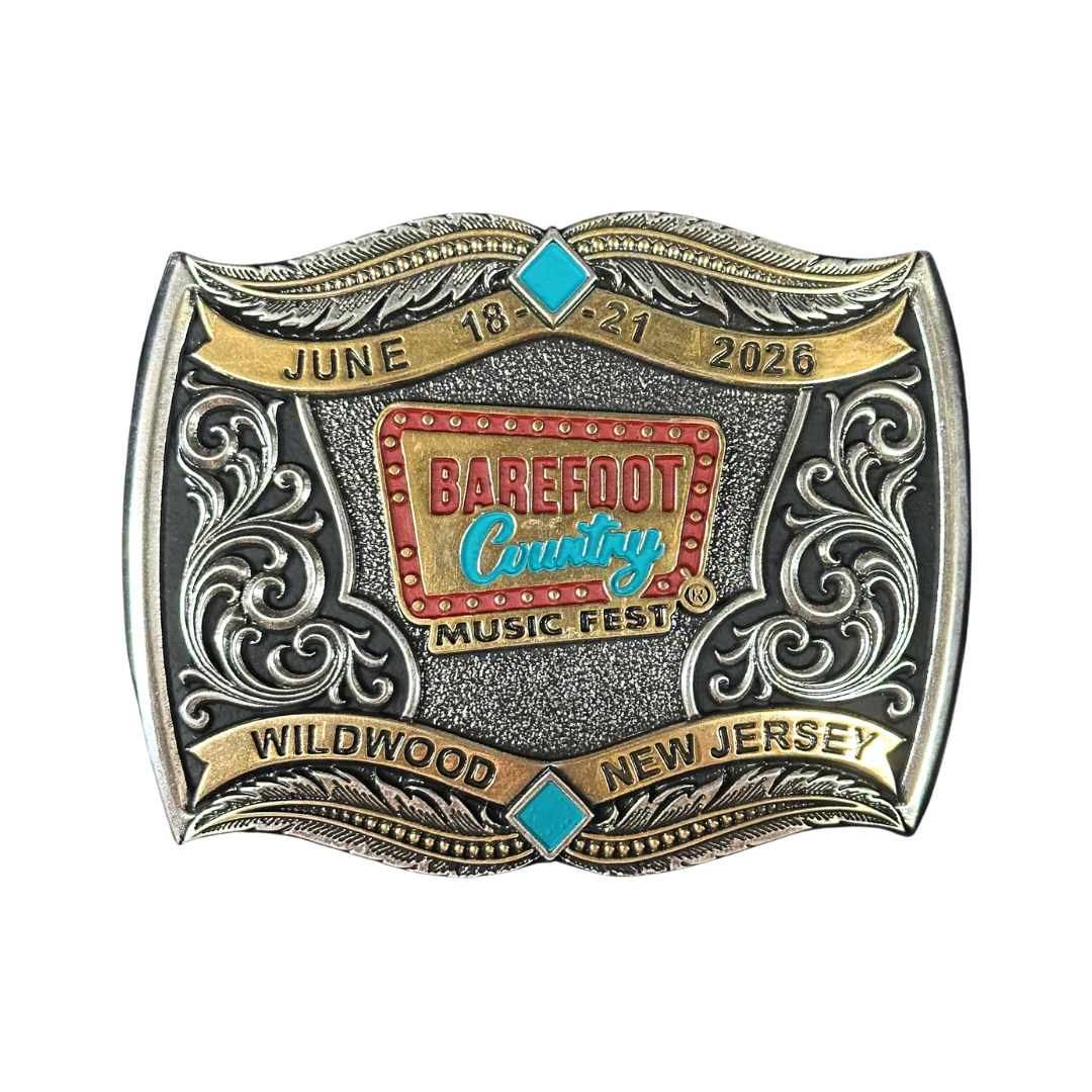 Barefoot Country Music Fest 2026 Buckle