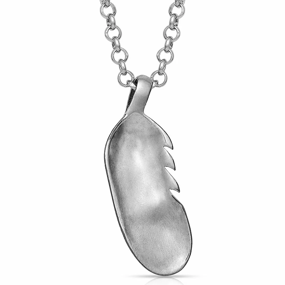 Beginning Feather Necklace by Montana Silversmiths NC4766 - Image 2