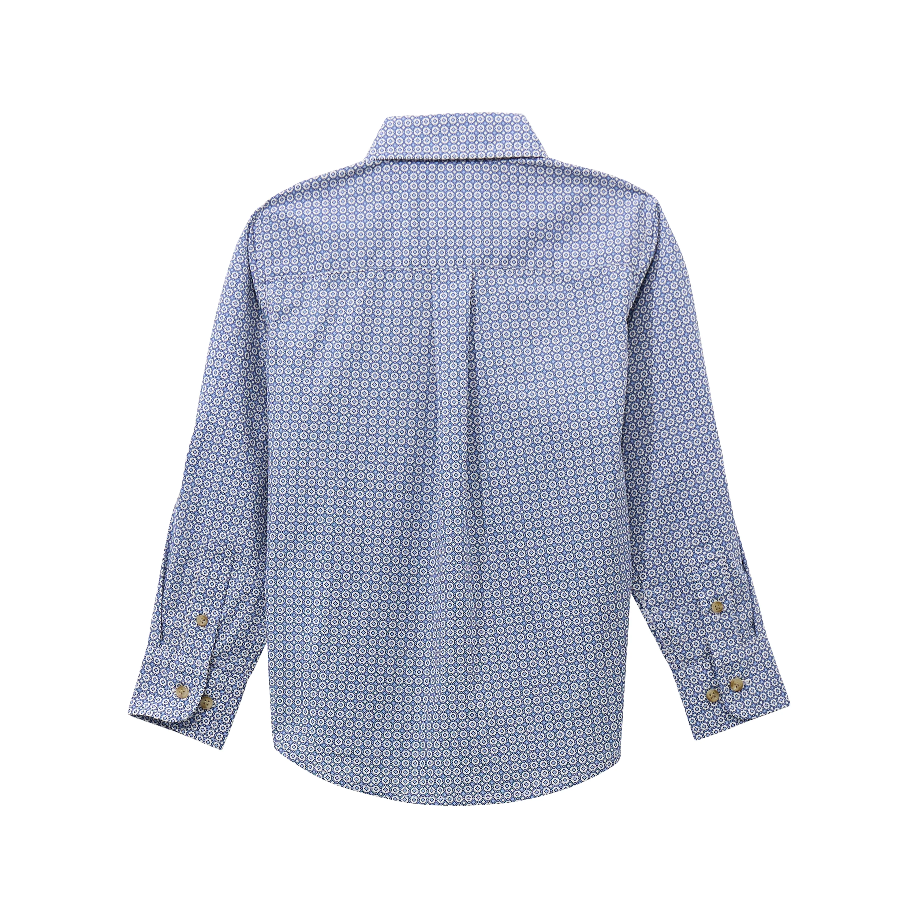 Boys Classic Long Sleeve Shirt Slate Blue 112369452 - Image 2