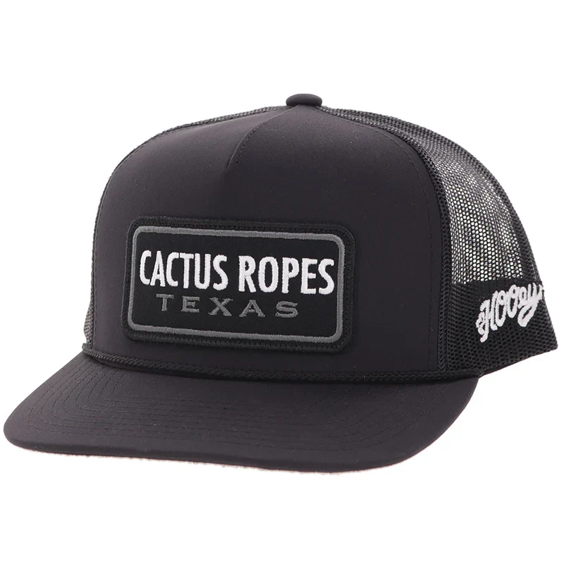 Cactus Ropes Hat Black/White Trucker Cap - CR125