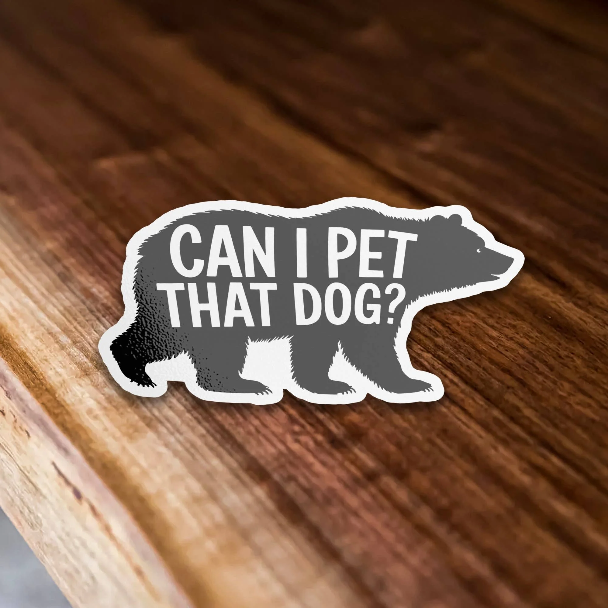 Can I Pet That Dog Meme Waterproof Vinyl Sticker - Image 2