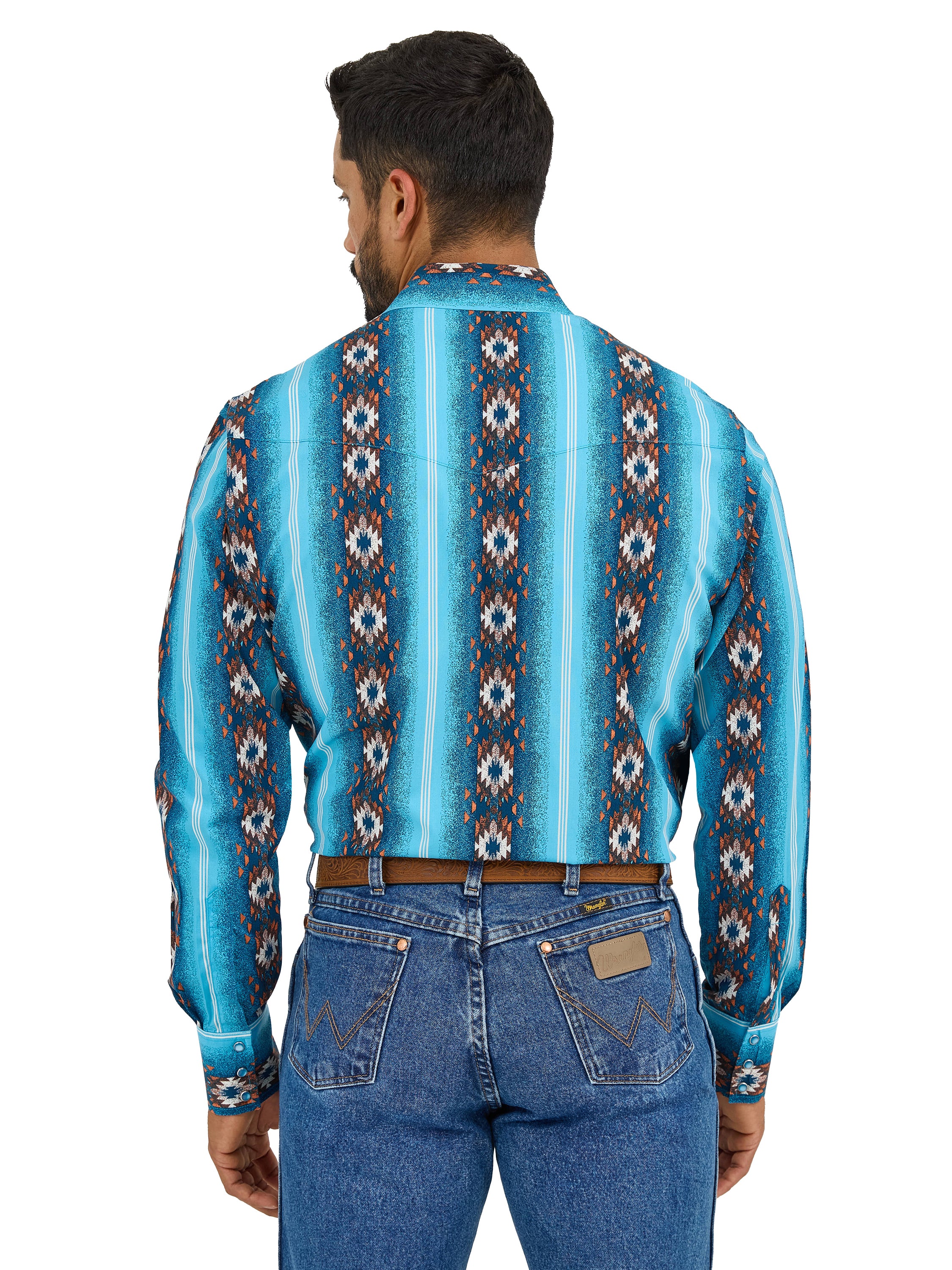 Blue Checotah® Western Long Sleeve Shirt - Classic Fit 112365886 - Image 2