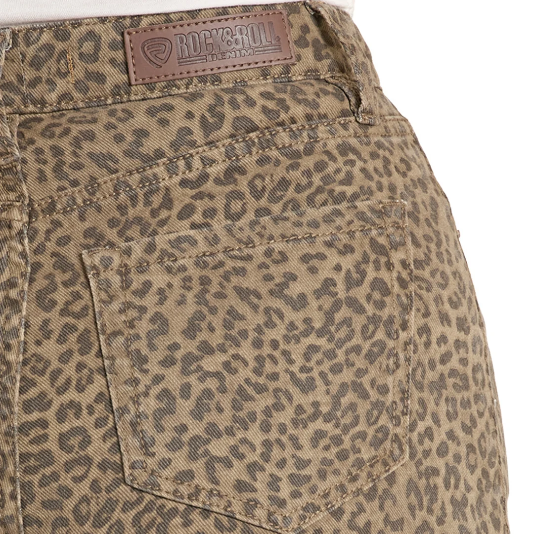 Women's Cheetah Print Short in Brown BW68D08508 - Image 2