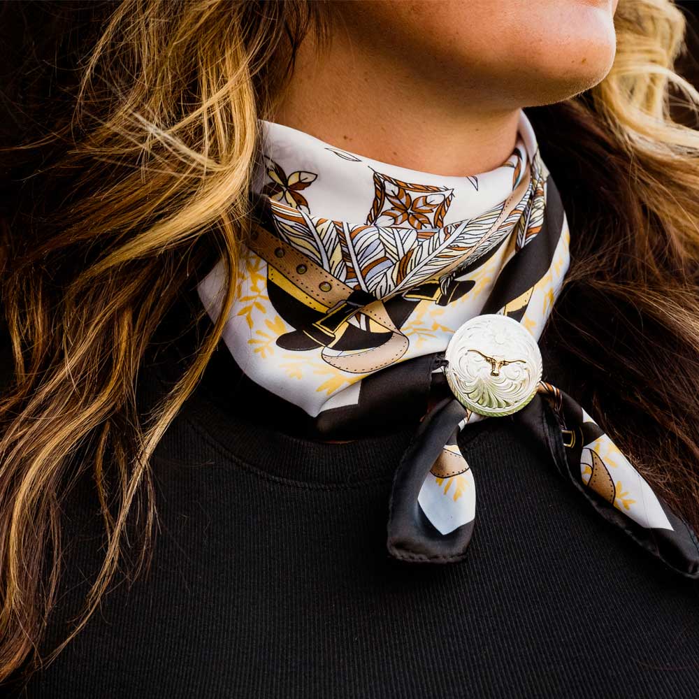 Classic Montana Scarf Slide with Longhorn SCF384S - Image 4