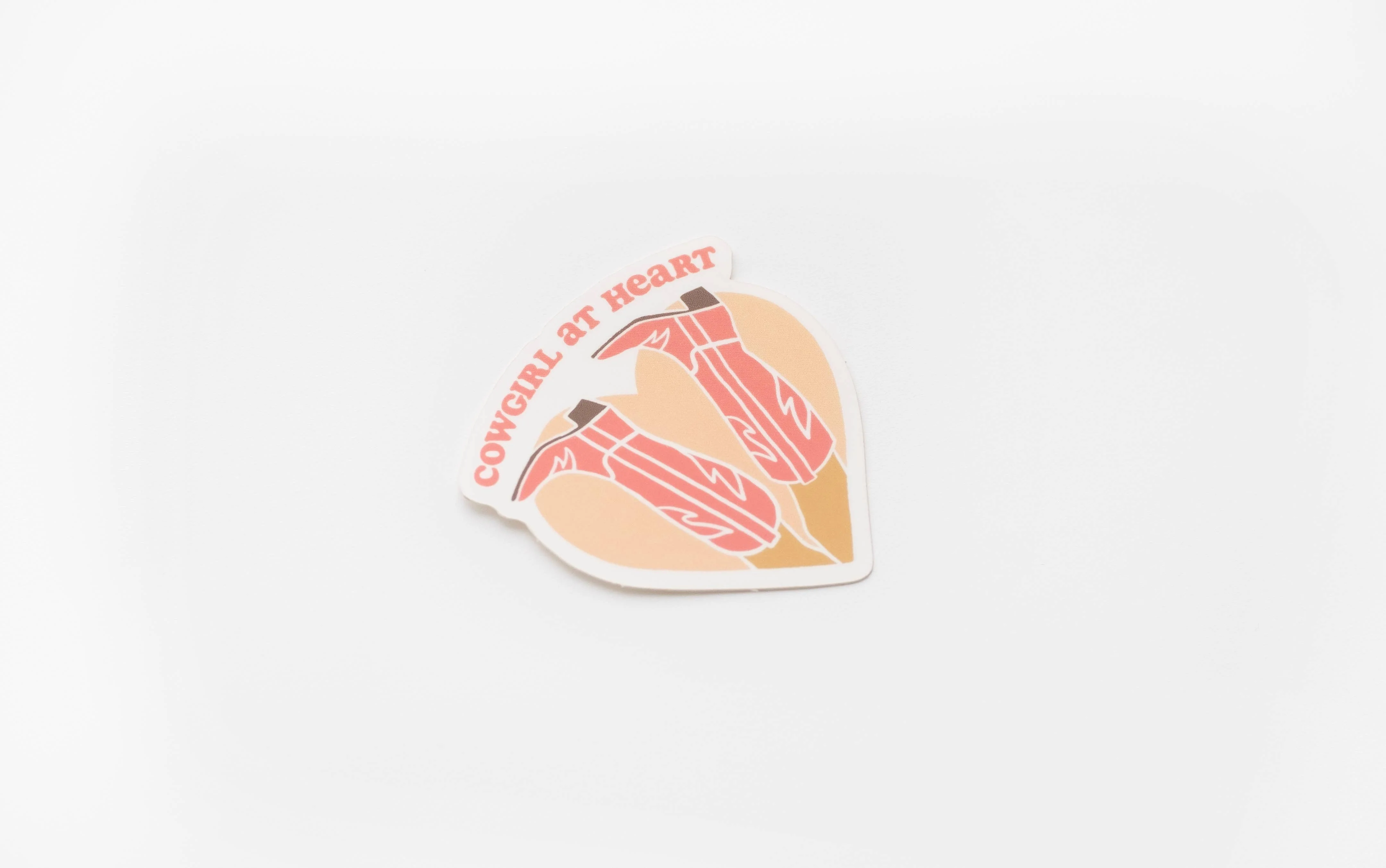 Cowgirl at Heart Vinyl Sticker - Image 2