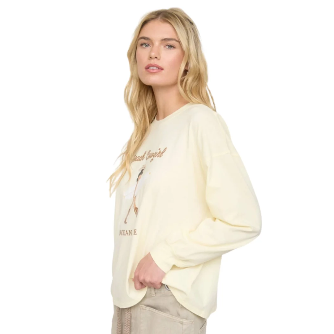 Beach Cowgirl Long Knit Top in Yellow - Image 3