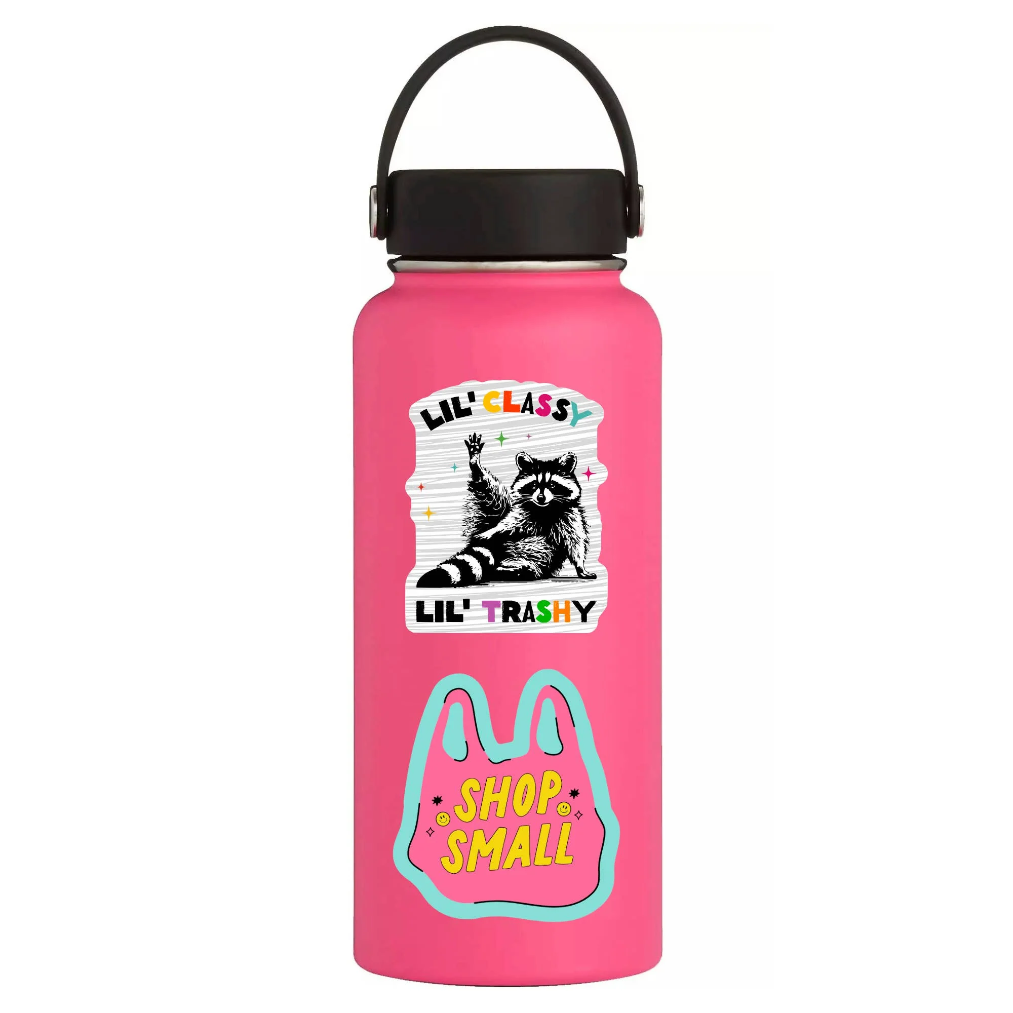 Cute Funny Classy Trashy Raccoon High Quality Vinyl Sticker - Image 3