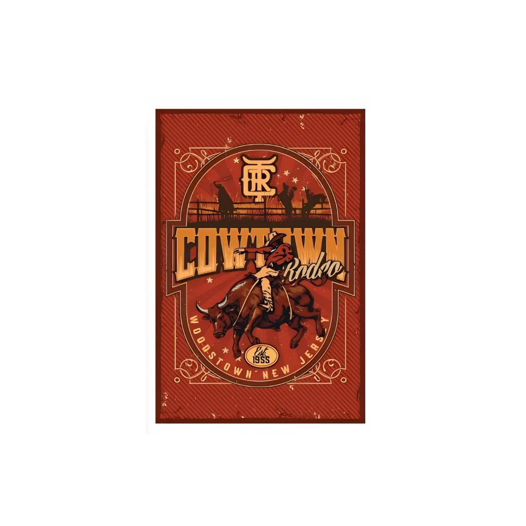 Bucking Bronco Cowtown Rodeo Postcard