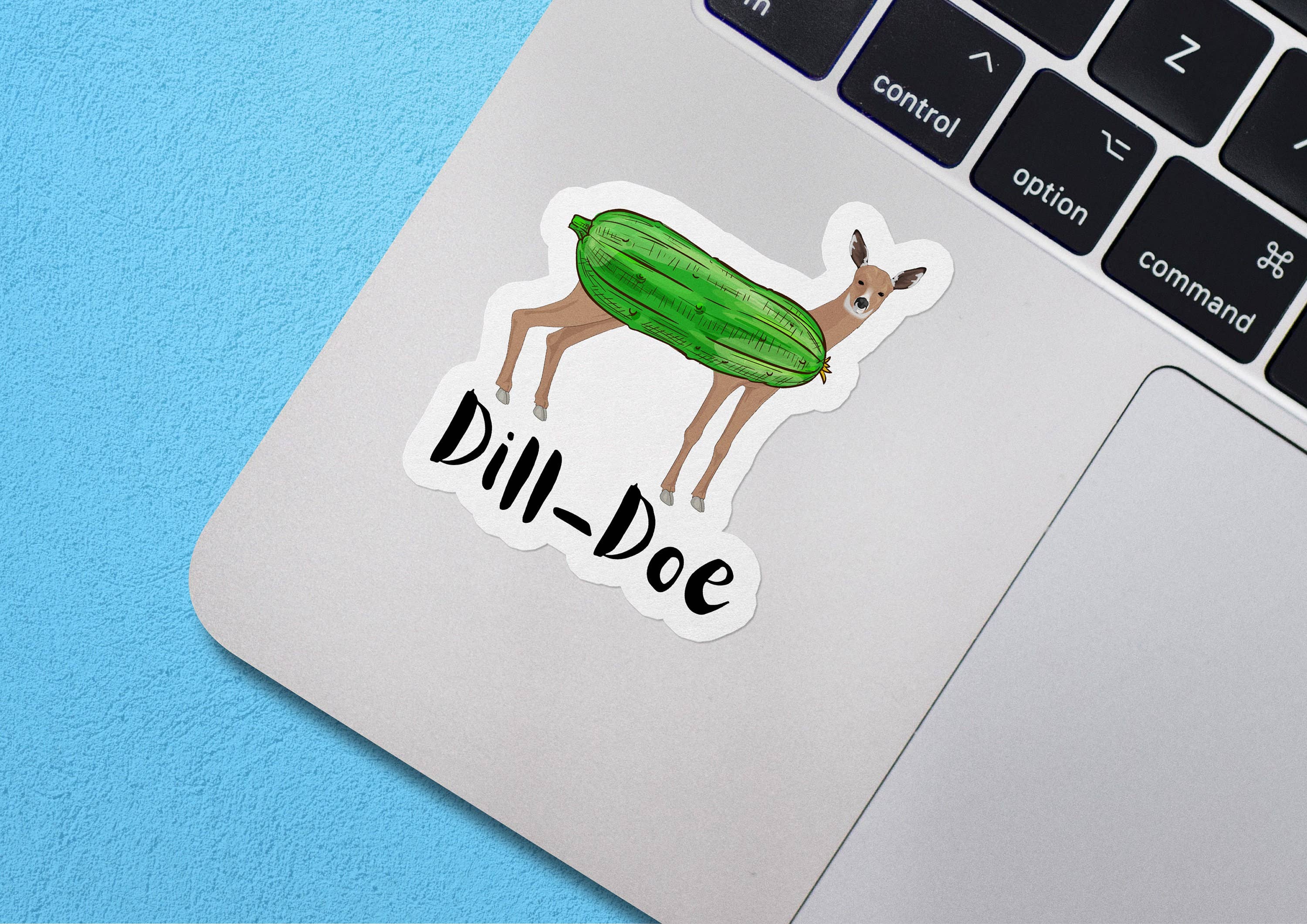 Dill-Doe Sticker, Funny Deer Sticker Meme Sticker, Waterproof Vinyl Sticker for Car, Laptop, Phone - Image 4