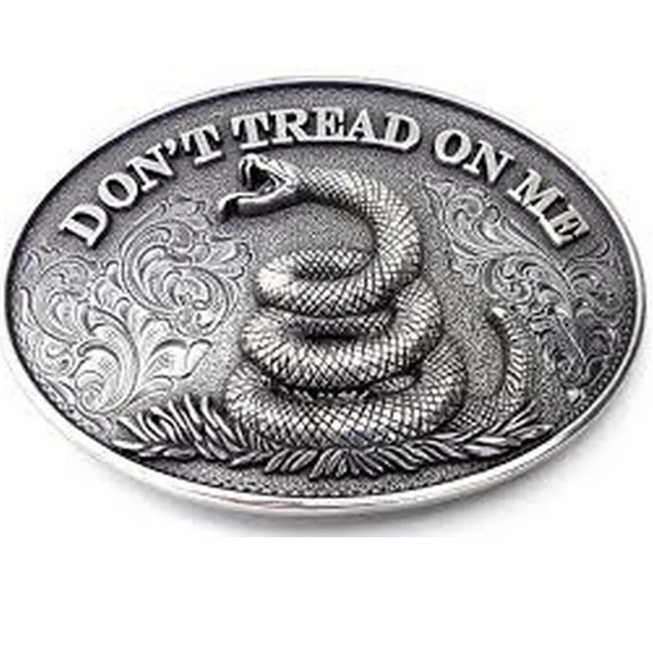 Don't Tread on Me Oval Belt Buckle 37109