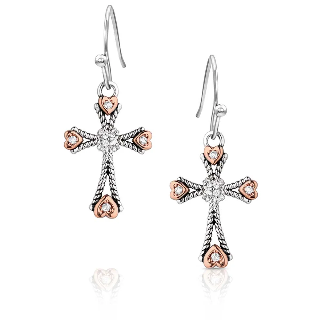Faith in my Heart Cross Earrings ER6040