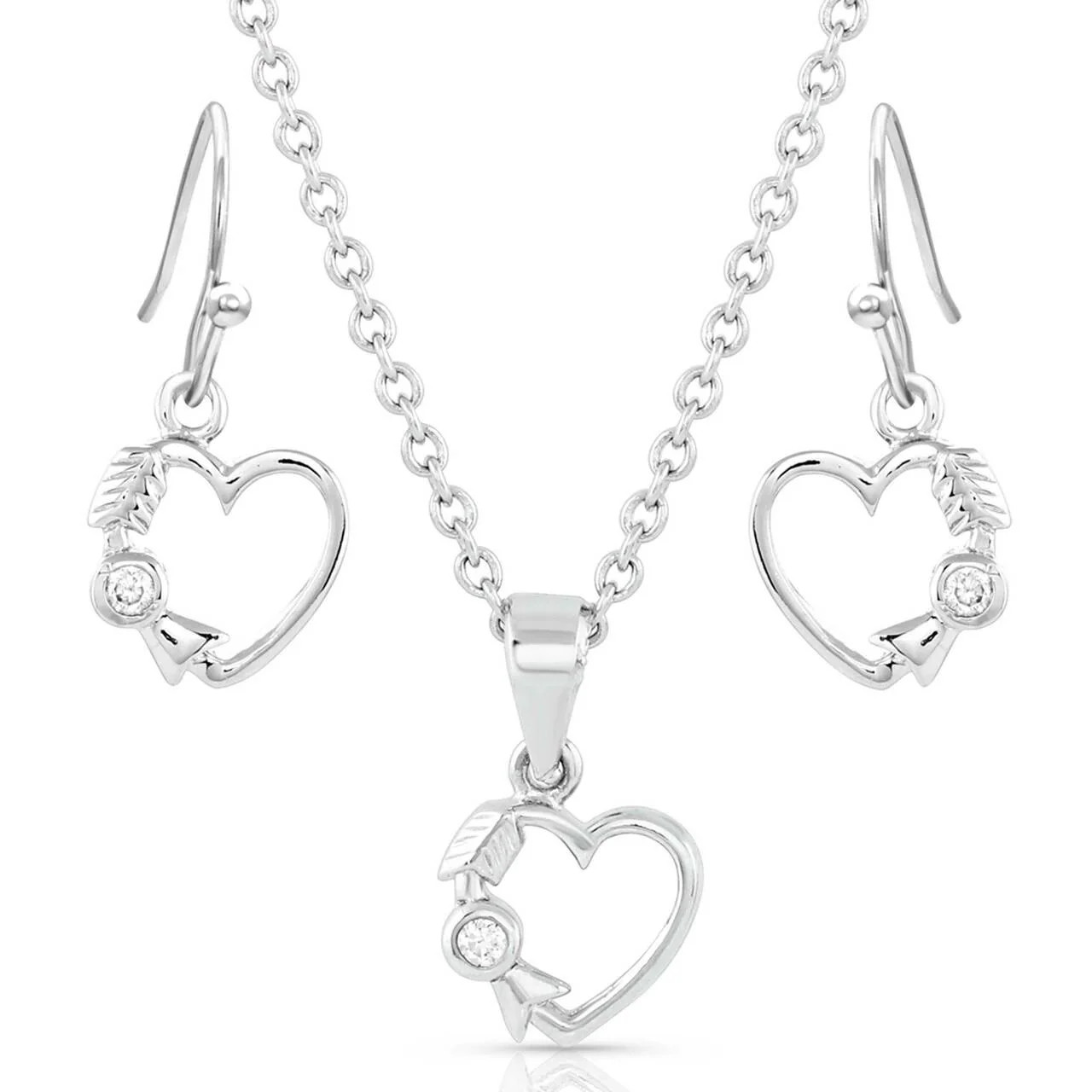 Fiery Heart of Ice Jewelry Set by Montana Silversmiths JS5113