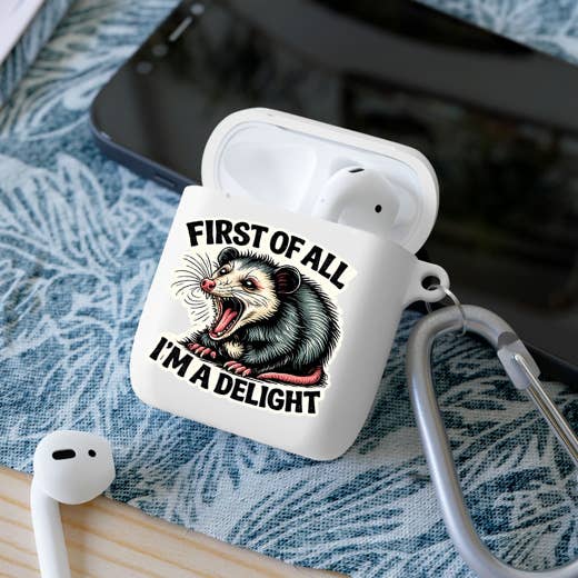 First of All I’m a Delight Funny Possum Vinyl Sticker - Image 5