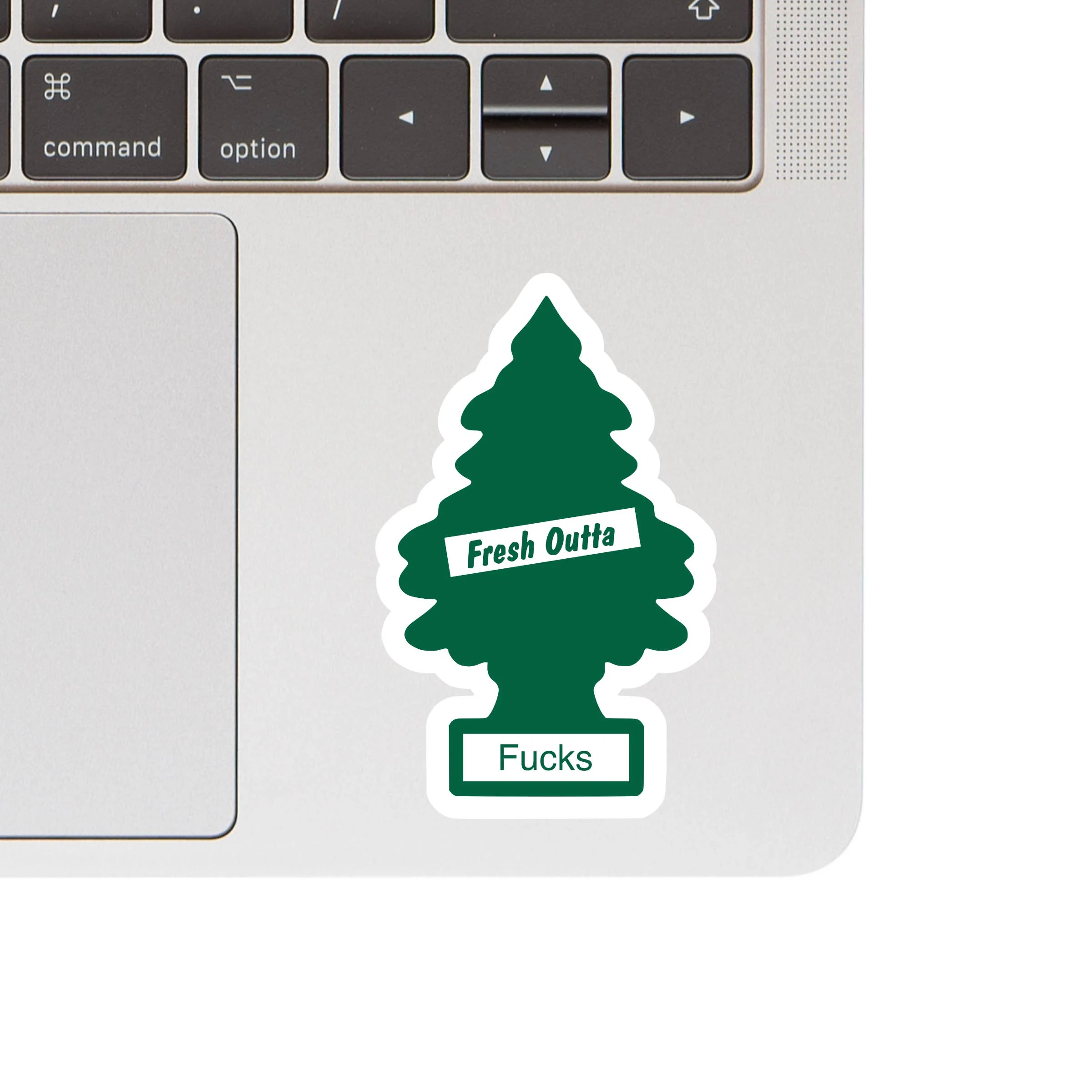 Fresh Outta Fucks Tree Funny Swear High QualityVinyl Sticker - Image 2
