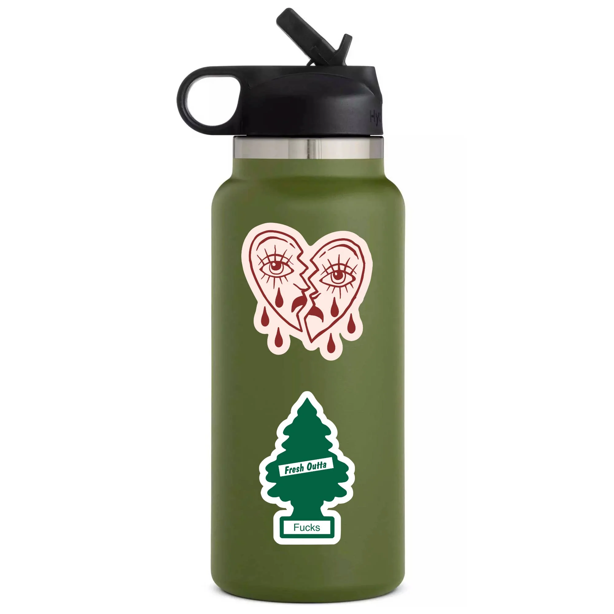 Fresh Outta Fucks Tree Funny Swear High QualityVinyl Sticker - Image 3