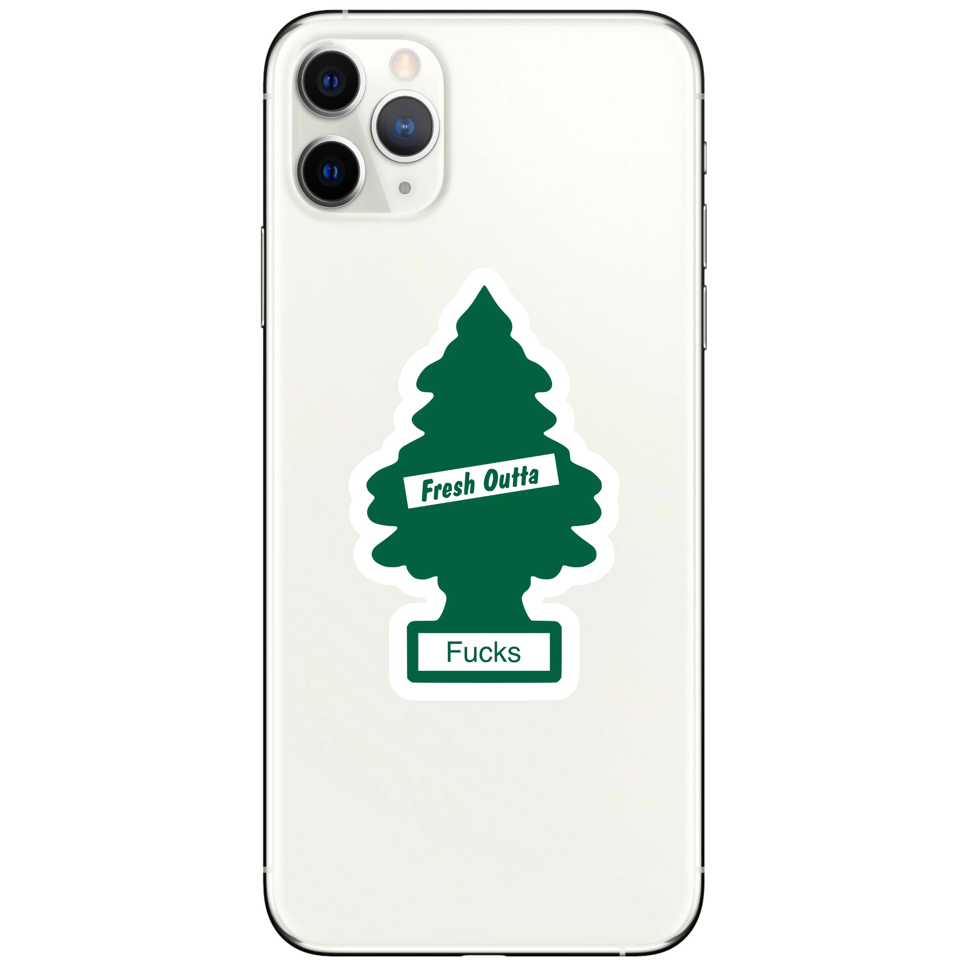 Fresh Outta Fucks Tree Funny Swear High QualityVinyl Sticker - Image 5