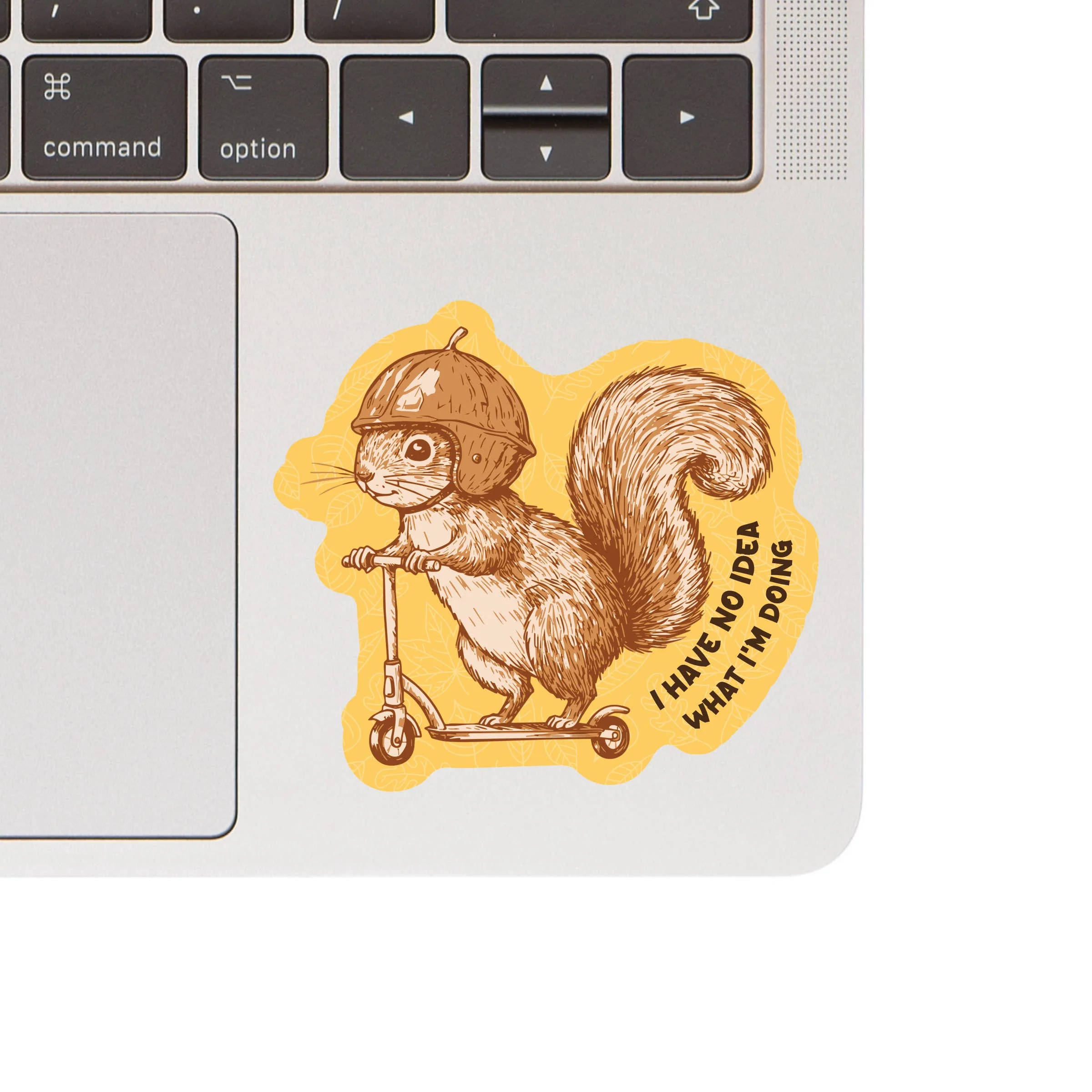 Funny Squirrel No Idea Scooter High Quality Vinyl Sticker - Image 2
