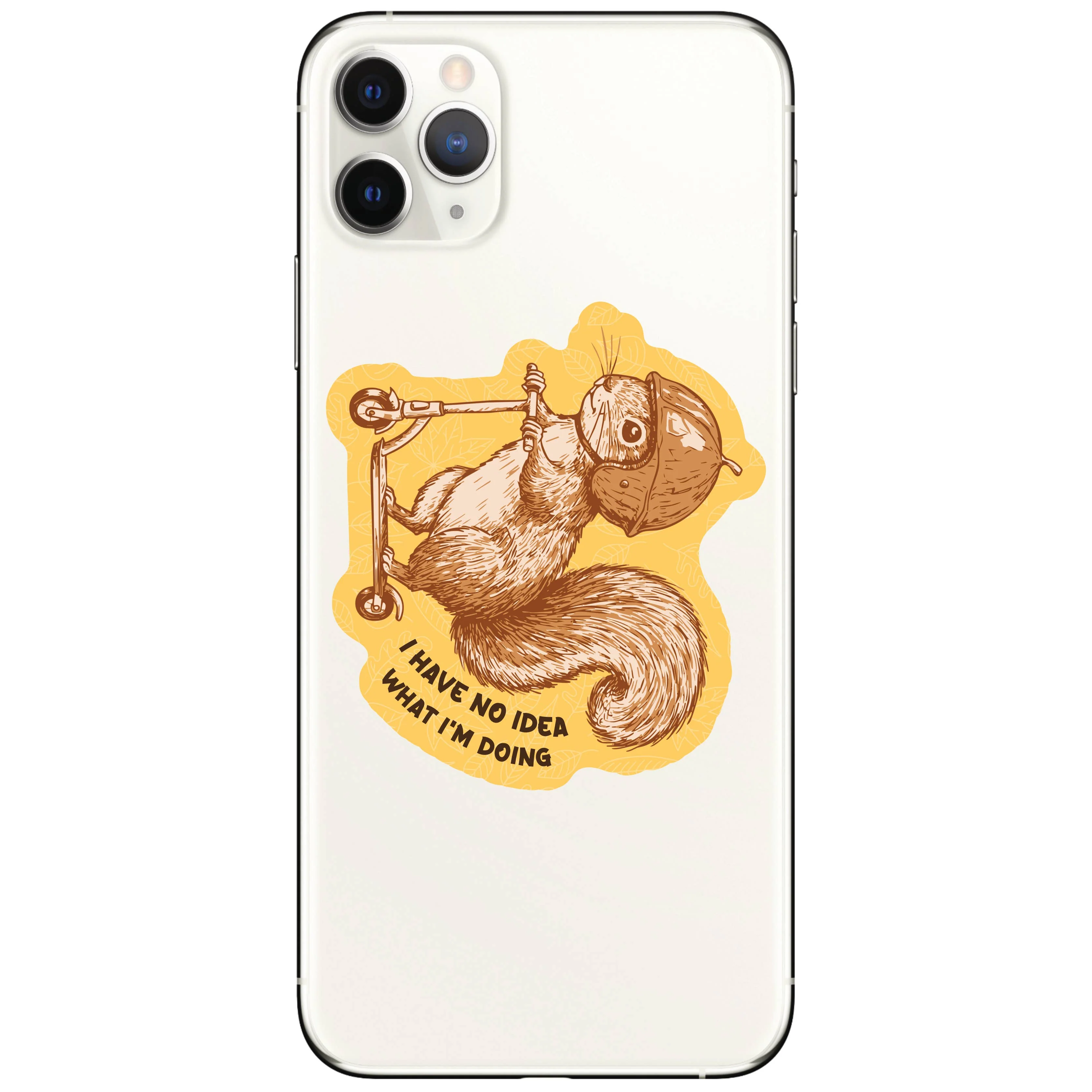 Funny Squirrel No Idea Scooter High Quality Vinyl Sticker - Image 5