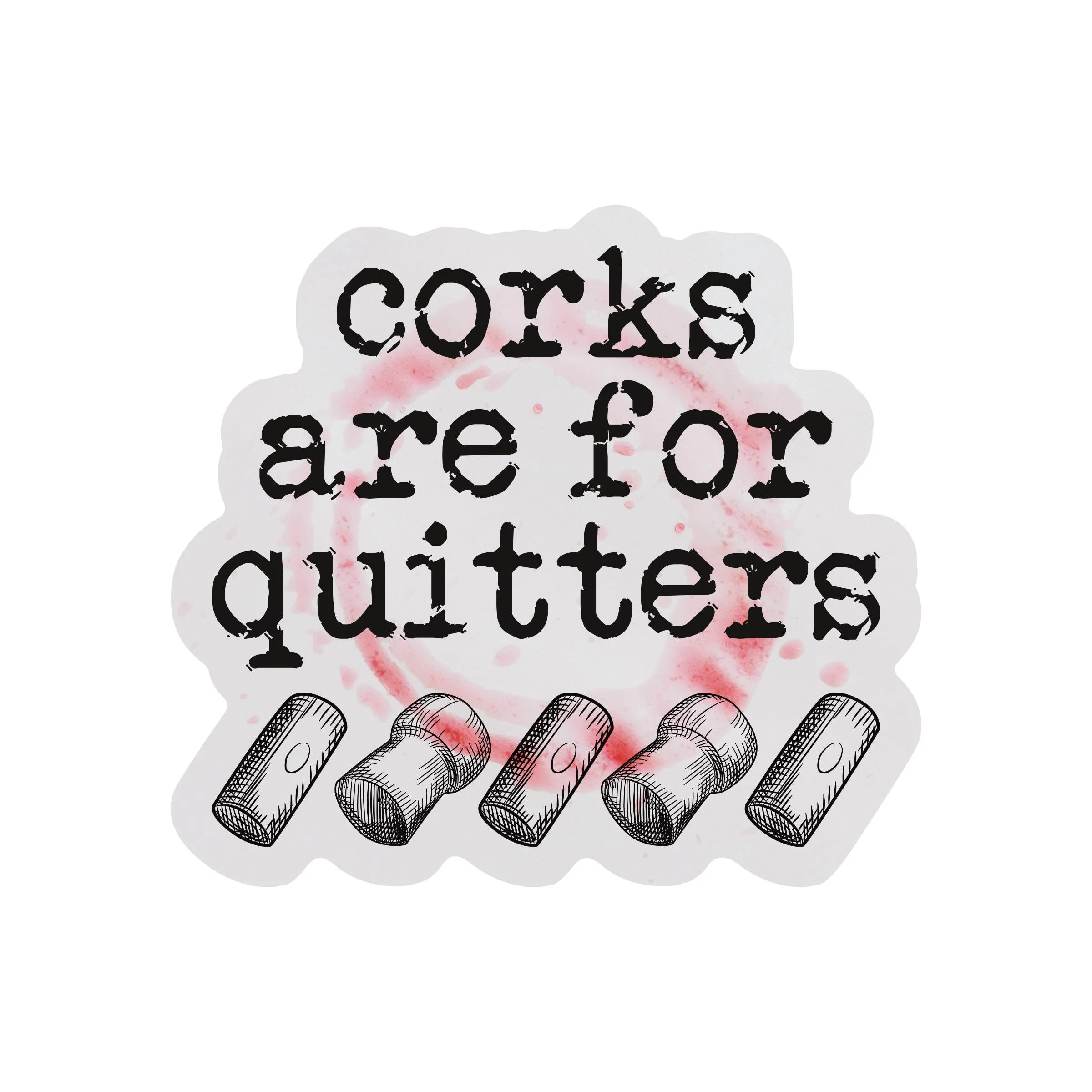Funny Wine and Champagne Alcohol High Quality Vinyl Sticker