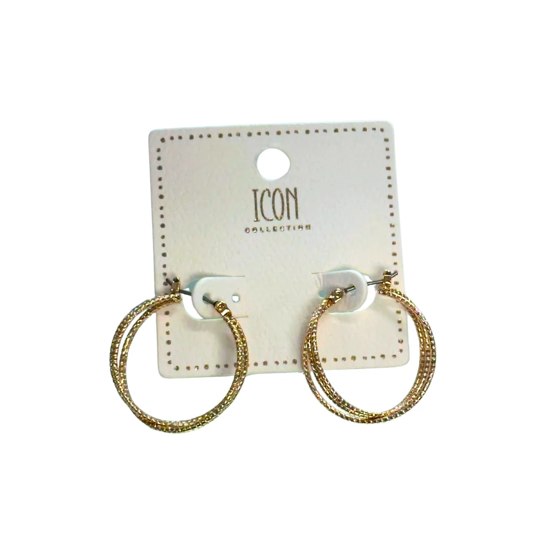 Gold Fashion Hoop Earrings AE8506-G
