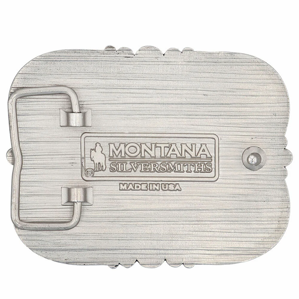 Gunmetal Soaring Eagle Framed Attitude Belt Buckle By Montana Silversmith A880 - Image 3