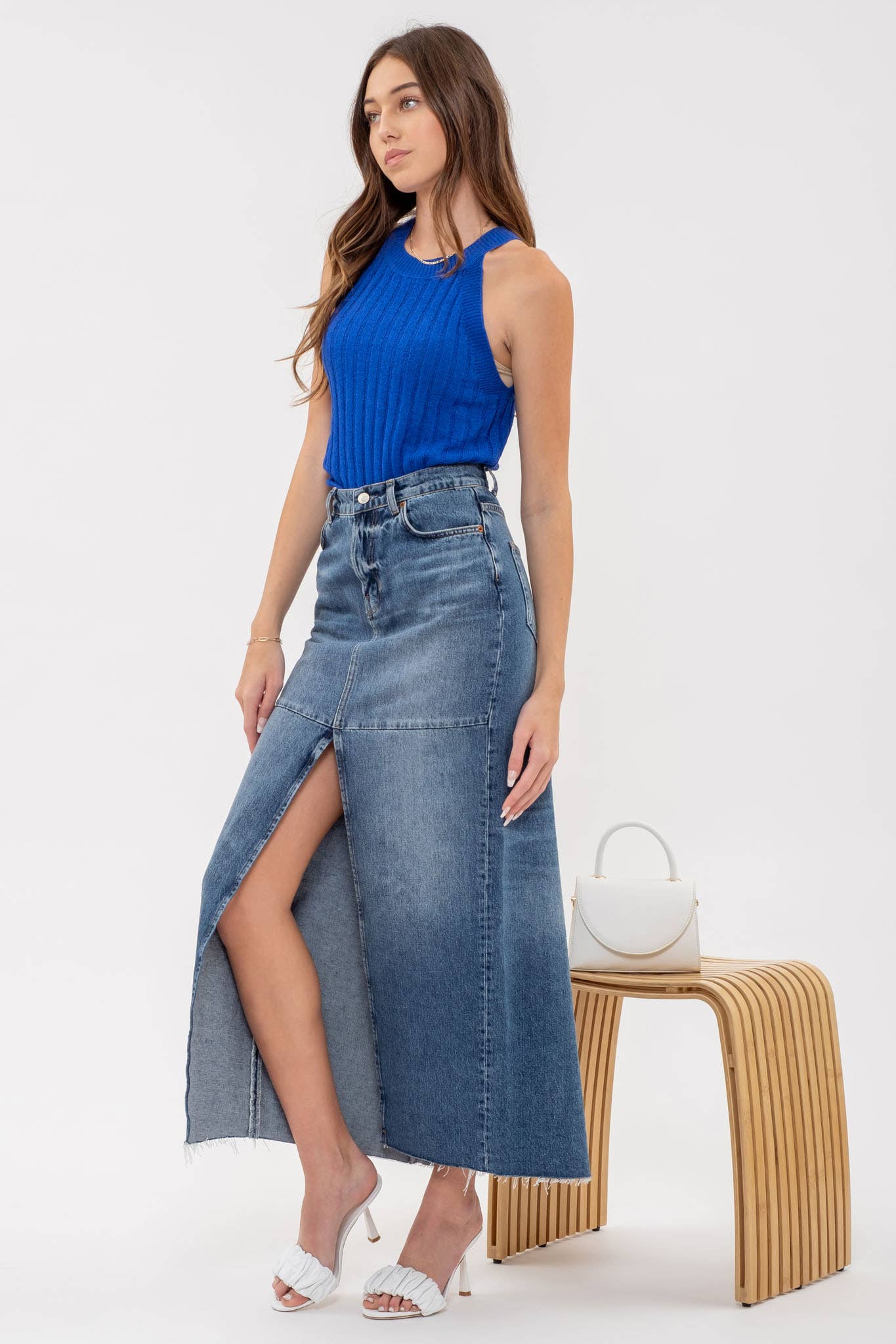 HALTER CROCHET KNIT TANK TOP - Image 3