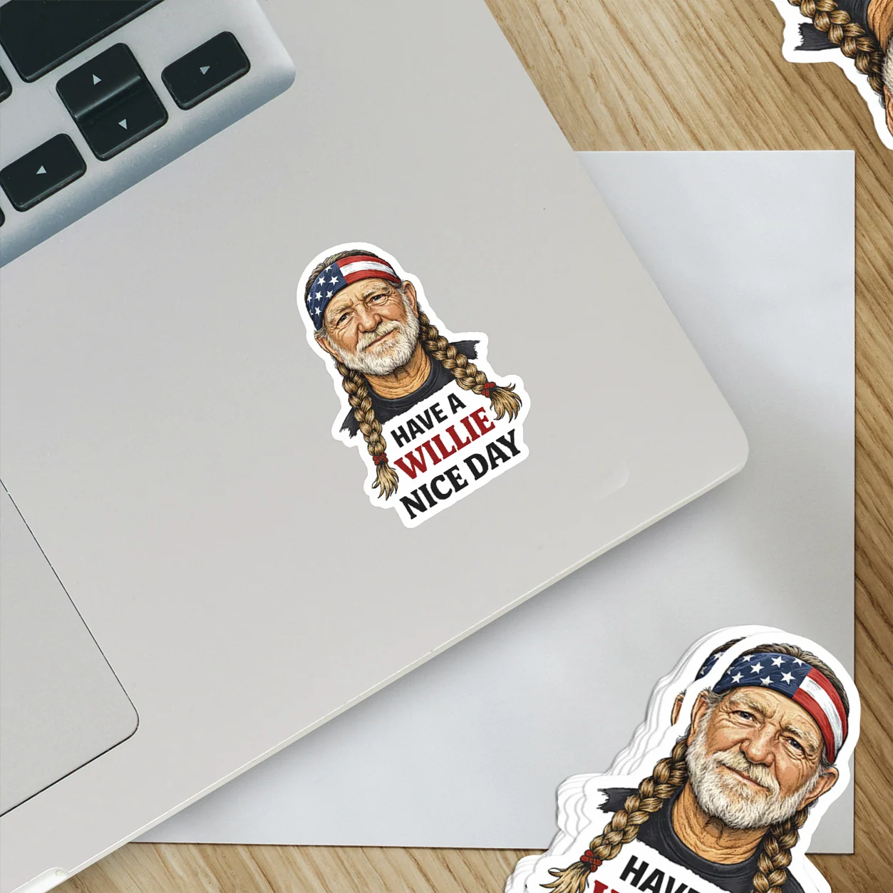 Have A Willie Nice Day Country Music Humor Sticker - Image 5
