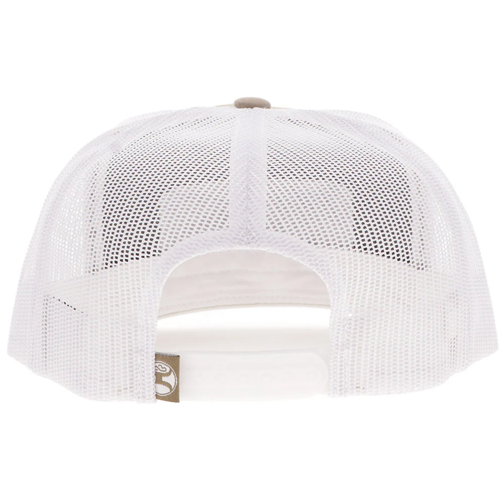 Hooey Loop Hat Tan & White 5-Panel Snapback - Rectangle Patch Cap 2559T-TNWH - Image 2