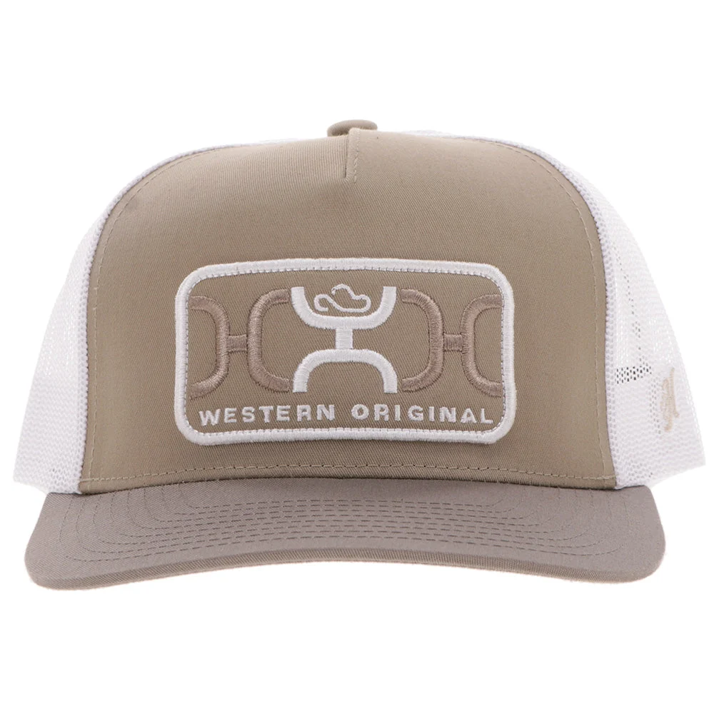 Hooey Loop Hat Tan & White 5-Panel Snapback - Rectangle Patch Cap 2559T-TNWH - Image 4