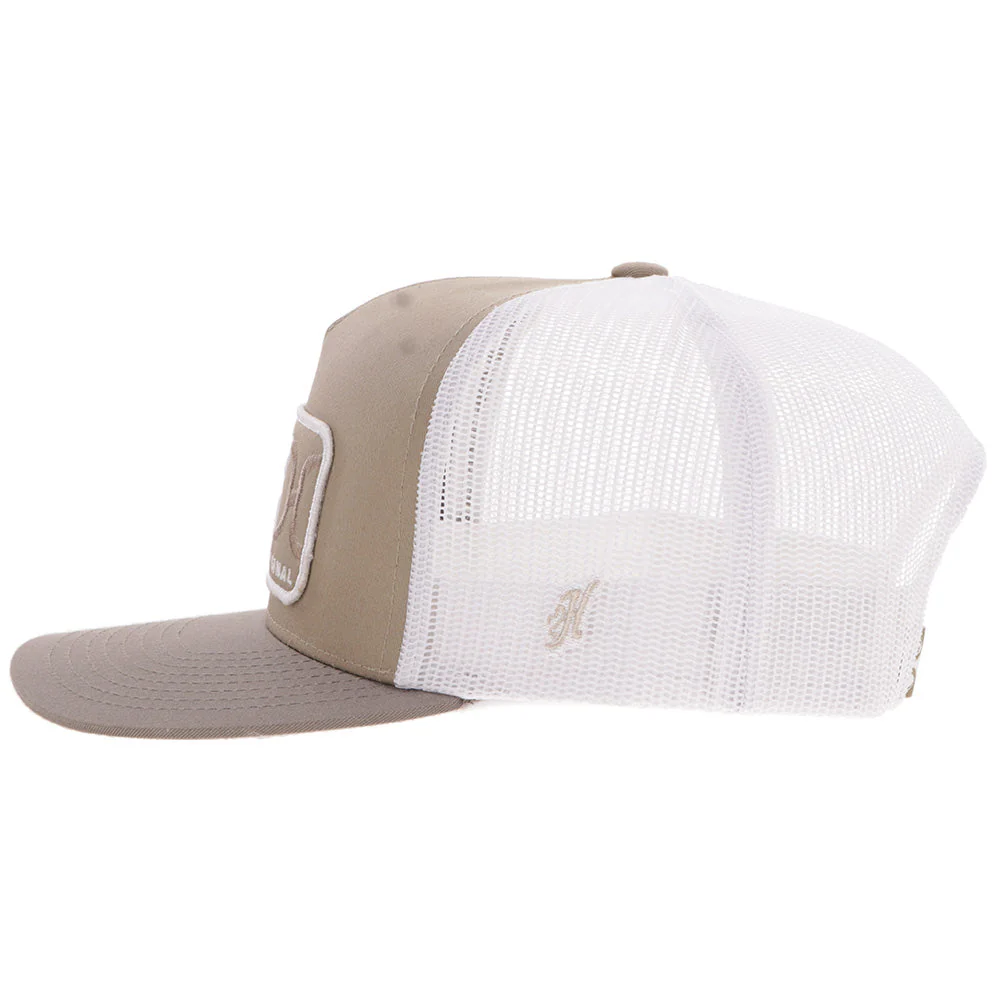 Hooey Loop Hat Tan & White 5-Panel Snapback - Rectangle Patch Cap 2559T-TNWH - Image 5