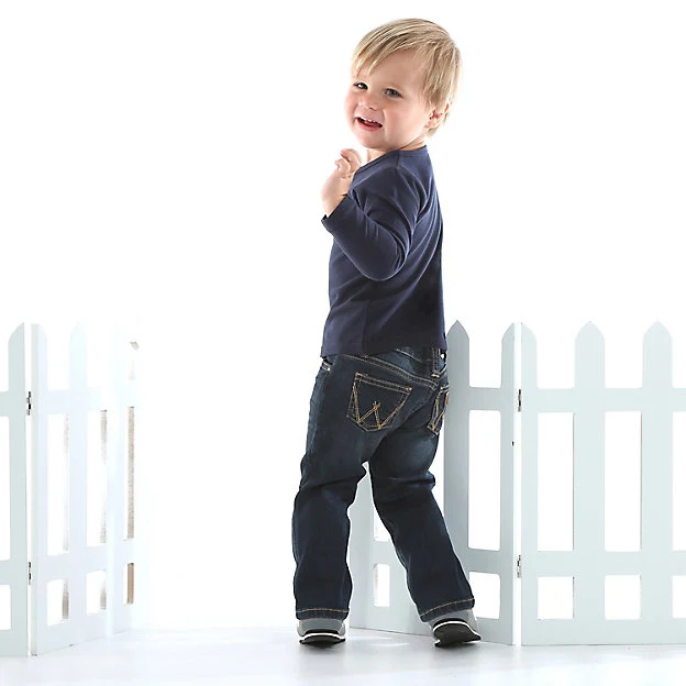 Infant Adjustable Waist Western Wrangler Jeans PQJ136D - Image 4