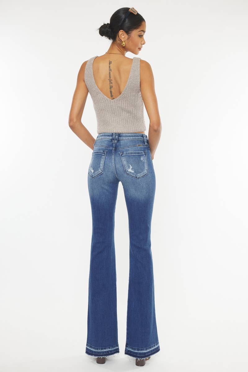 Clemont High Rise Flare Jeans - KC9326D - Image 10