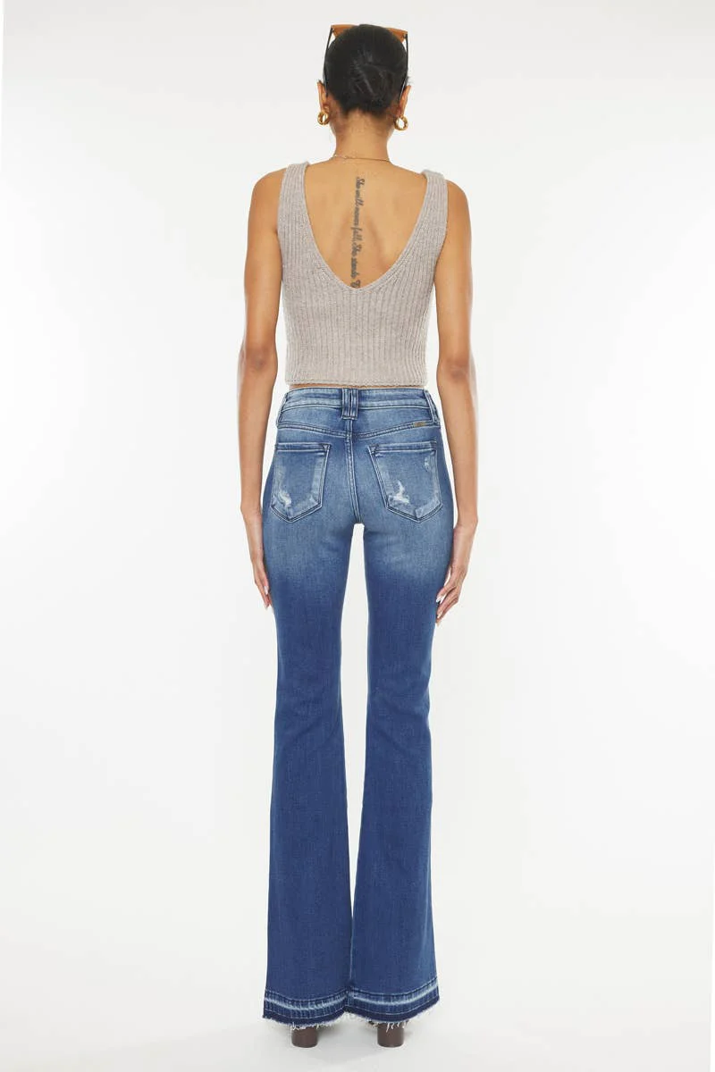 Clemont High Rise Flare Jeans - KC9326D - Image 16