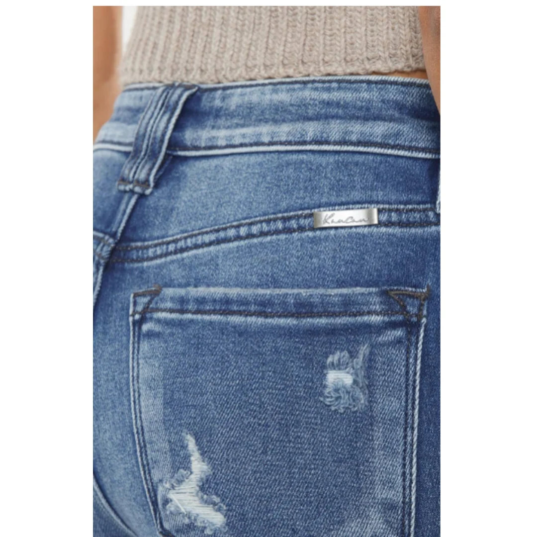 Clemont High Rise Flare Jeans - KC9326D - Image 2