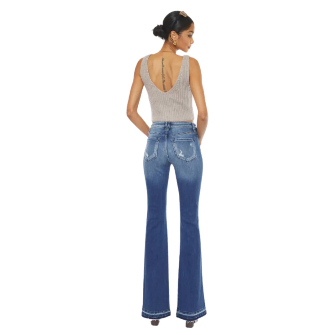 Clemont High Rise Flare Jeans - KC9326D - Image 4