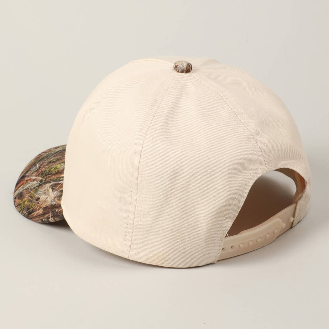 Kiss Me Cowboy Embroidery Two-Tone Cap - Image 3