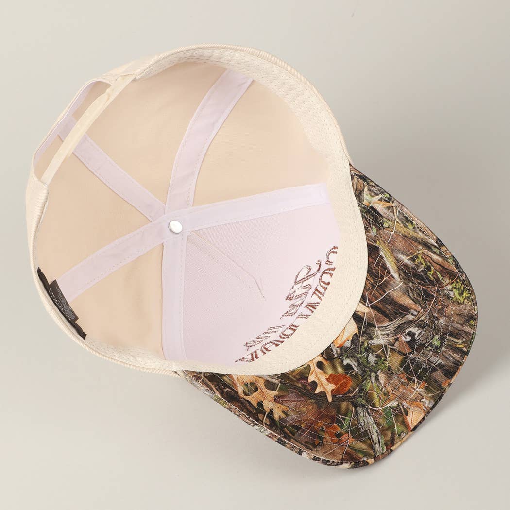 Kiss Me Cowboy Embroidery Two-Tone Cap - Image 7