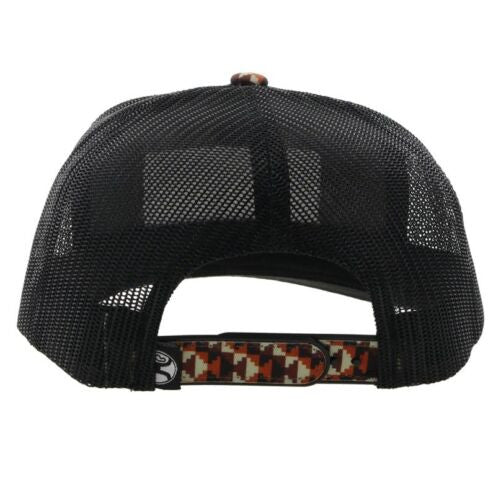 "Lakota" Hooey Brown / Black 6-Panel Trucker with Black / White Rectangle Patch - OSFA 2248T - Image 2